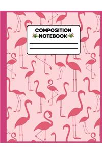Pink Flamingo Composition Notebook