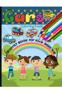 Cars Coloring Book Activity Book for Kids Ages 4-8