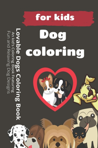 Lovable Dogs Coloring Book