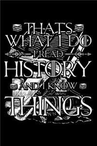 That s what I do I read history and I know things