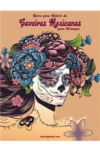 Livro para Colorir de Caveiras Mexicanas para Crianças