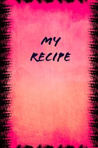 my recipe notebook: Beginners Bread Baking Recipes Lined Journal, Gift for Bakers, Bread Lovers-100 Pages (6"x9") Matte Cover Finish (Anglais) Broché