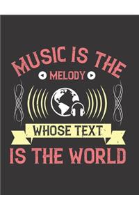 Music is the Melody Whose Text is the World