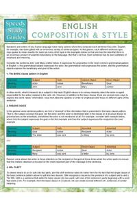 English Composition & Style (Speedy Study Guides)