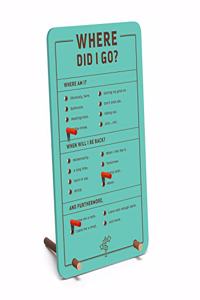 Knock Knock Where Did I Go? Desktop Pegboard