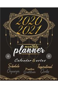 2020-2021 Monthly Planner