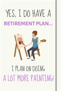 Yes, i do have a retirement plan... I plan on doing a lot more painting!