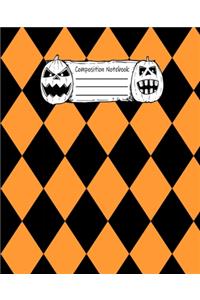 Abstract Halloween Pattern Volume 6 Wide Ruled Journal