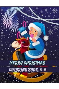 merry christmas coloring book 4-8