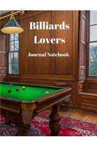 Billiards Lovers Journal Notebook