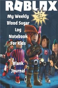 My Weekly Blood Sugar Log Notebook For Kids