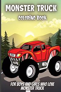 Monster Truck Coloring Book