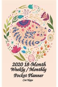 Cat Naps 2020 18-Month Weekly / Monthly Pocket Planner