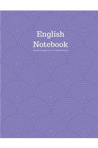 English Notebook 100 Sheet/200 Pages 8.5 X 11 In.-Wide Ruled