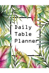 Daily Table Planner