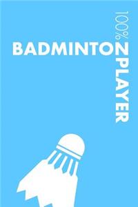 Womens Badminton Player Notebook