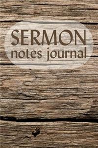 Sermon Notes Journal