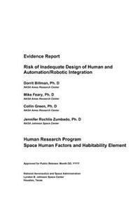 Evidence Report, Risk of Inadequate Design of Human and Automation/Robotic Integration