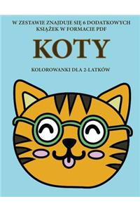 Kolorowanki dla 2-latków (Koty)