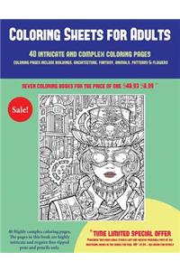 Coloring Sheets for Adults (40 Complex and Intricate Coloring Pages)