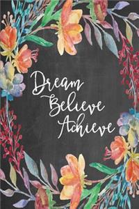 Chalkboard Journal - Dream Believe Achieve