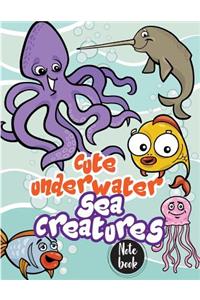 Notebook ( Cute Underwater Sea Creatures Cover )