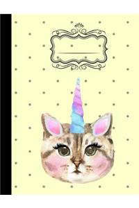Caticorn Composition Notebook - Wide Ruled