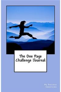 The One Page Challenge Journal