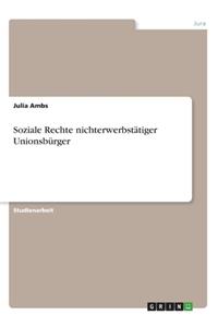 Soziale Rechte nichterwerbstätiger Unionsbürger