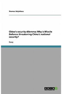 China's security dilemma