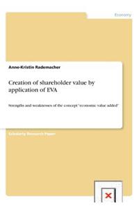 Creation of shareholder value by application of EVA
