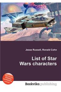 List of Star Wars Characters