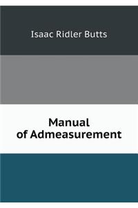 Manual of Admeasurement