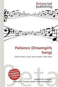 Patience (Dreamgirls Song)