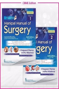 Manipal Manual Of Surgery 6Ed 2 Vol Set (Pb 2023) (Cbme Edition)