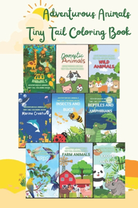 Adventurous Animals Tiny Tail Coloring Book