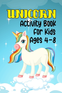 Unicorn Activity Book For Kids Ages 4-8
