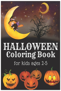 Halloween Coloring Book for Kids Ages 2-5