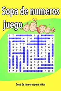 Sopa de numeros juego