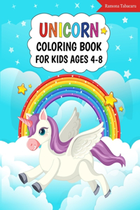 Unicorn Coloring Book for Kids Ages 4-8
