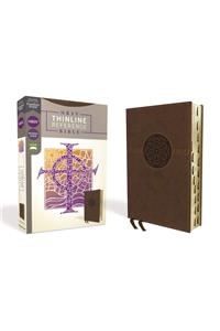 Nrsv, Thinline Reference Bible, Leathersoft, Brown, Indexed, Comfort Print