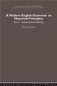 A Modern English Grammar on Historical Principles