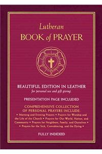 Lutheran Book of Prayer - Burgundy Genuine Leather