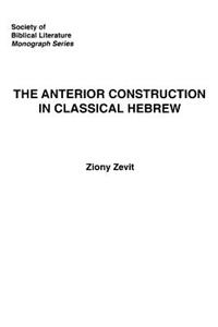 Anterior Construction in Classical Hebrew