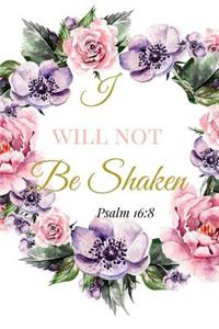 I Will Not Be Shaken. Psalm 16