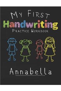 My first Handwriting Practice Workbook Annabella