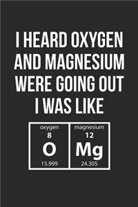 Science Puns Notebook - OMg Oxygen Magnesium Science Puns Funny Nerd Chemistry - Science Puns Journal