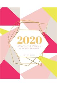 2020 16 Month Weekly Monthly Planner (Sept 2019 - Dec 2020)