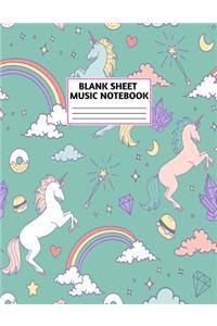 Blank Sheet Music Notebook