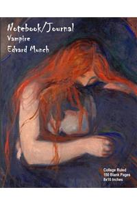 Notebook/Journal - Vampire - Edvard Munch
